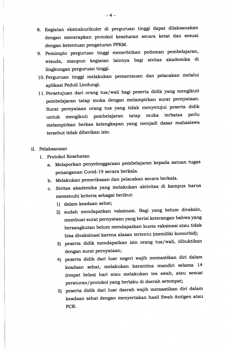 Surat Edaran - Panduan Penyelenggaraan Pembelajaran Semester Genap TA 2021-2022 di PT pada Masa Pamdemi Corona Virus Disease 2019-08